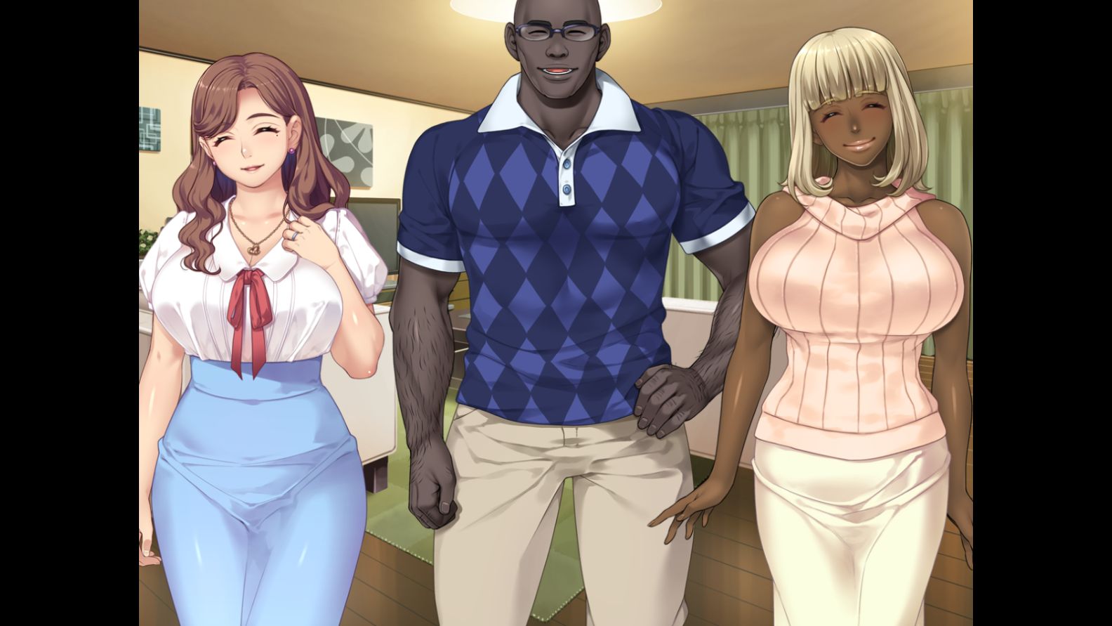 Big Black Cock and Big Black Butt and My Sweet Wife Swinger Hentai Game developed by OrcSoft (25)