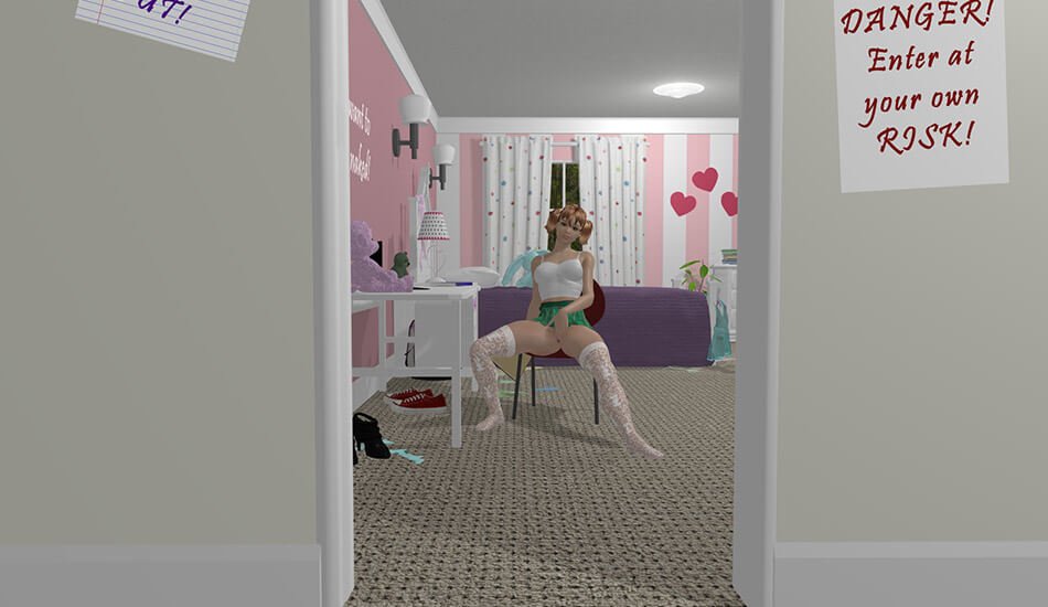 Hentai Reality Porn - mandy's room 3d virtual reality porn game screenshot 1 ...