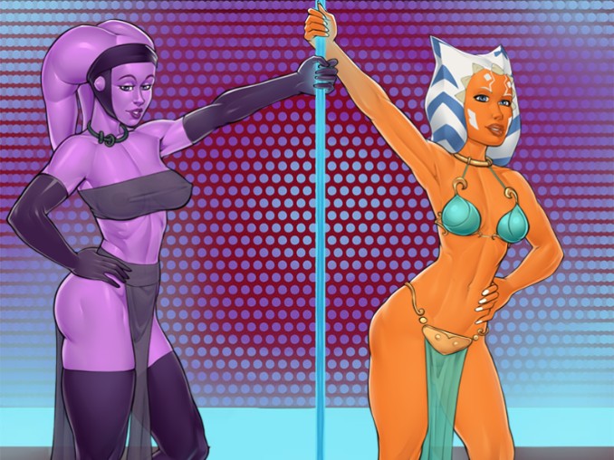 Cartoon Wars Porn - Star Wars Porn Game Review: Orange Trainer - Hentai Reviews