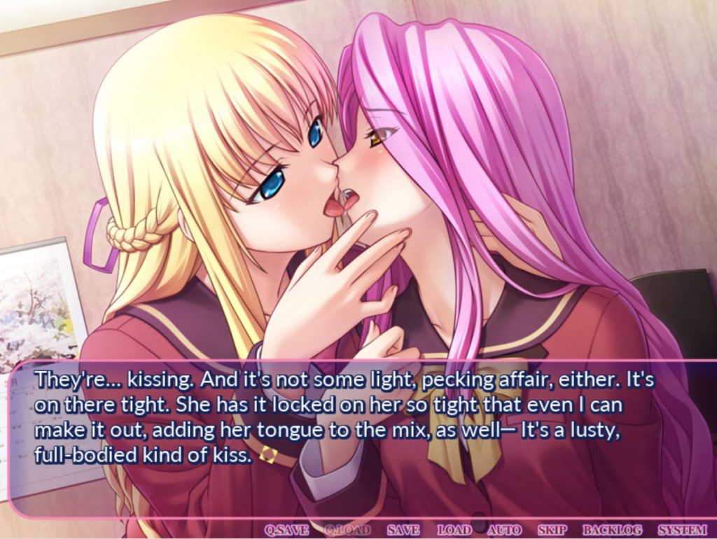 Lesbian Visual Novel Seven Days with a Ghost image