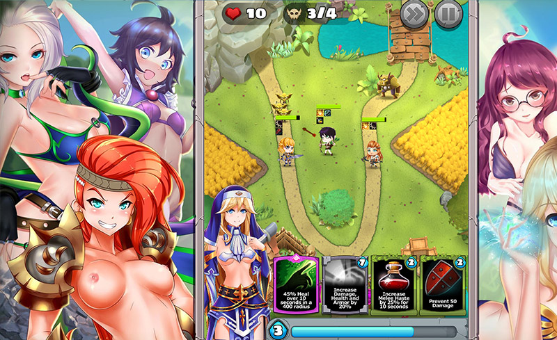 vixen wars hentai tower defense game for mobile screenshot 4.