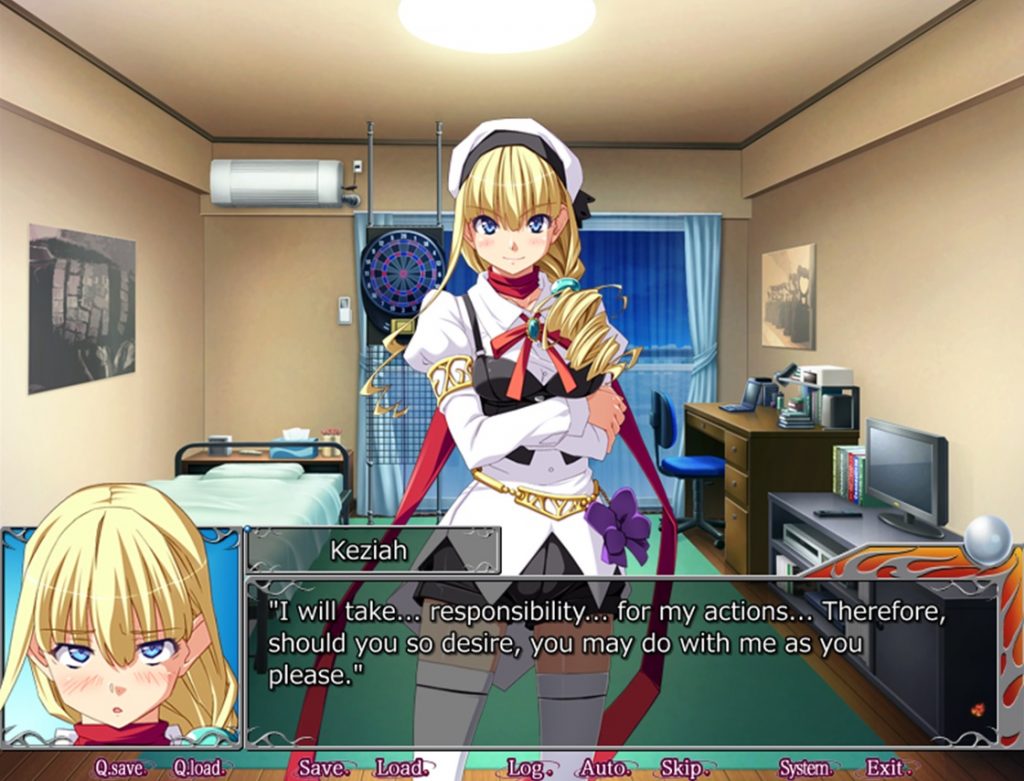 blonde hero girl talks to you about taking responsibility