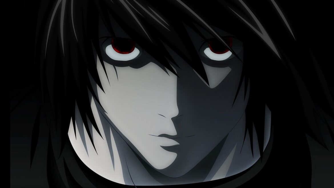 scary looking anime guy in the dark